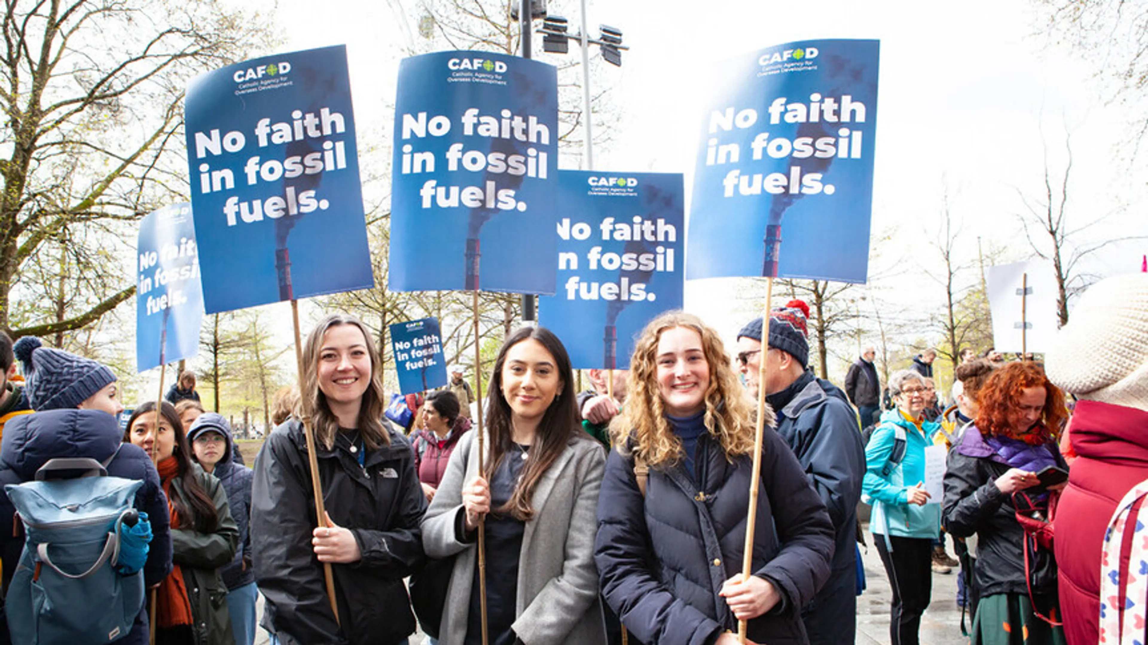 UK - Southwark - No faith in fossil fuels climate march April 2023
