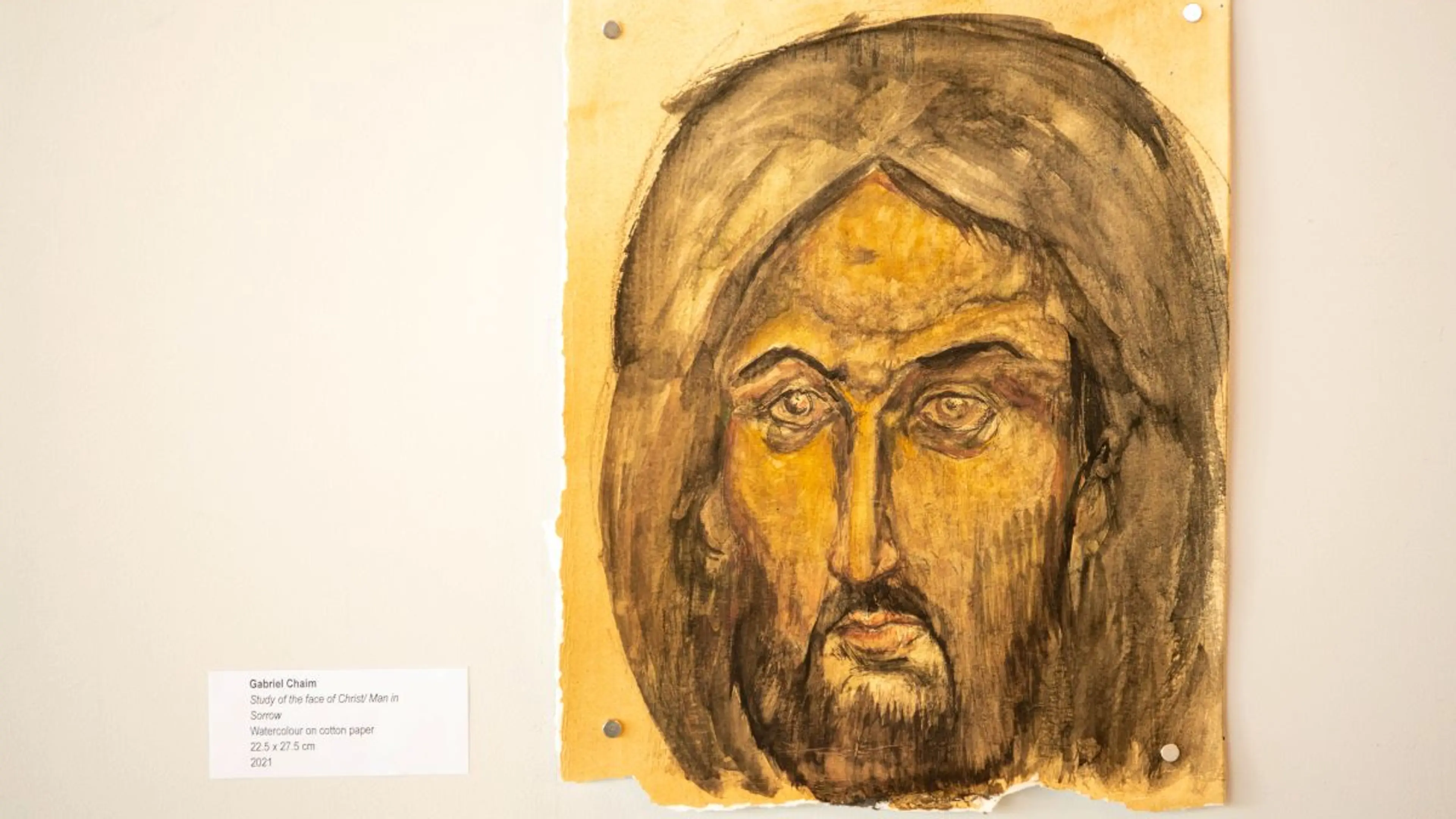 Study of the face of Christ/Man in Sorrow