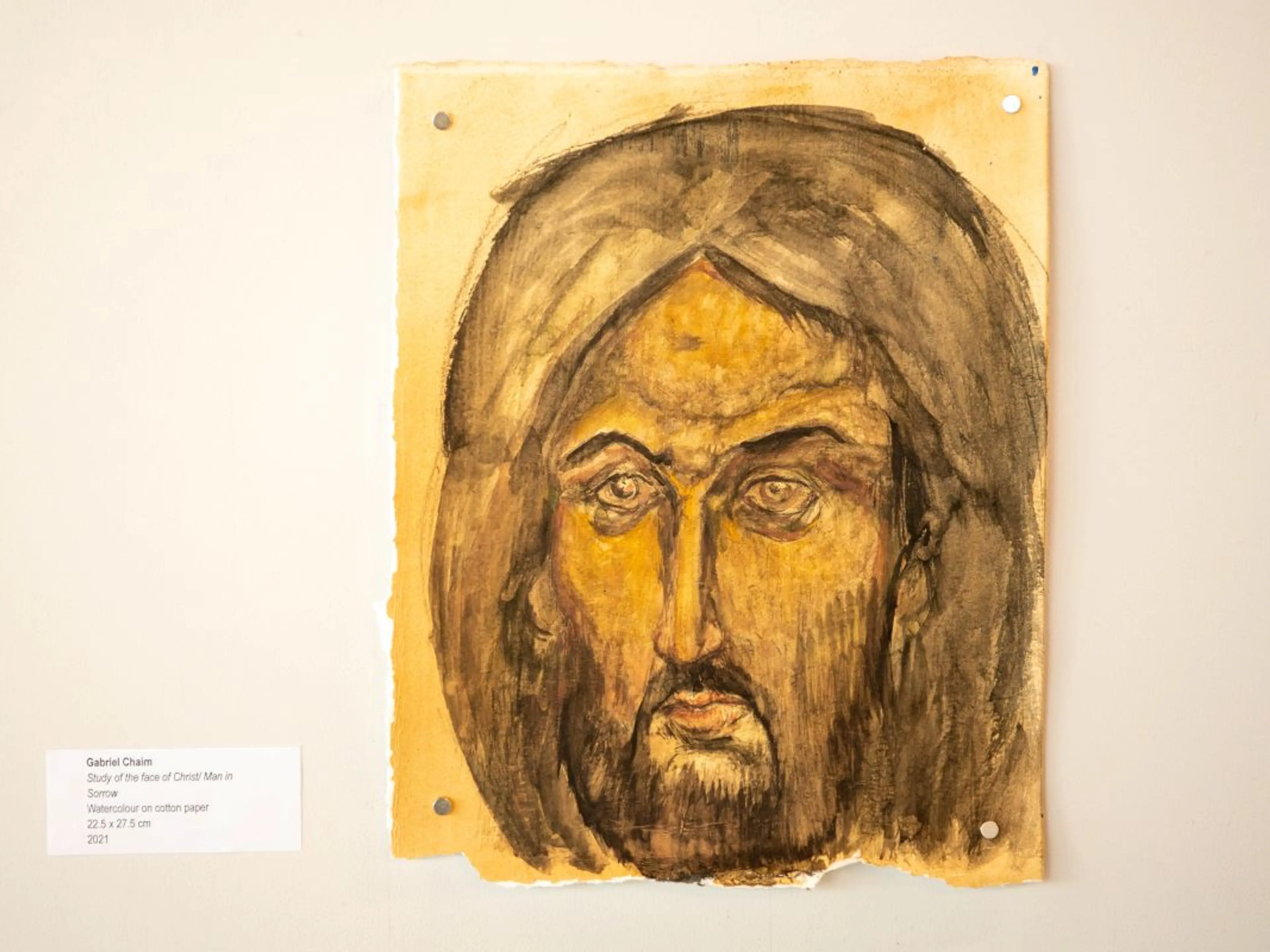 Study of the face of Christ/Man in Sorrow