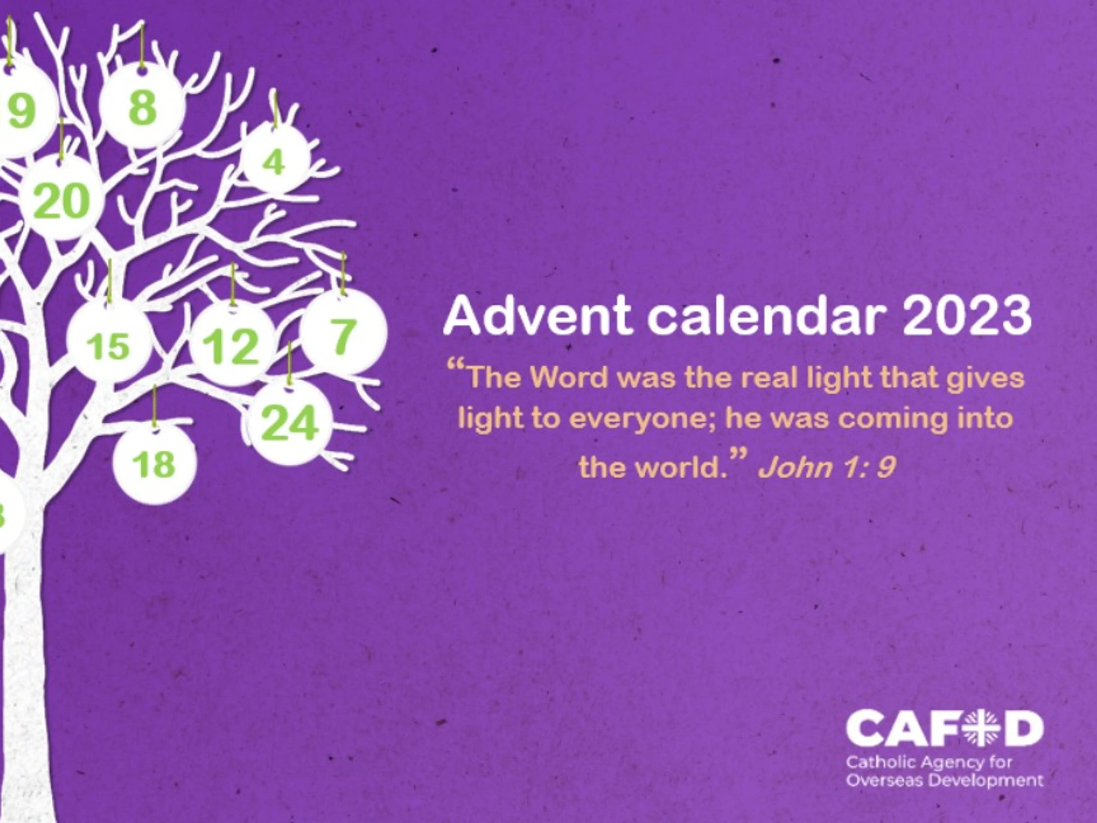 Advent calendar for young people 