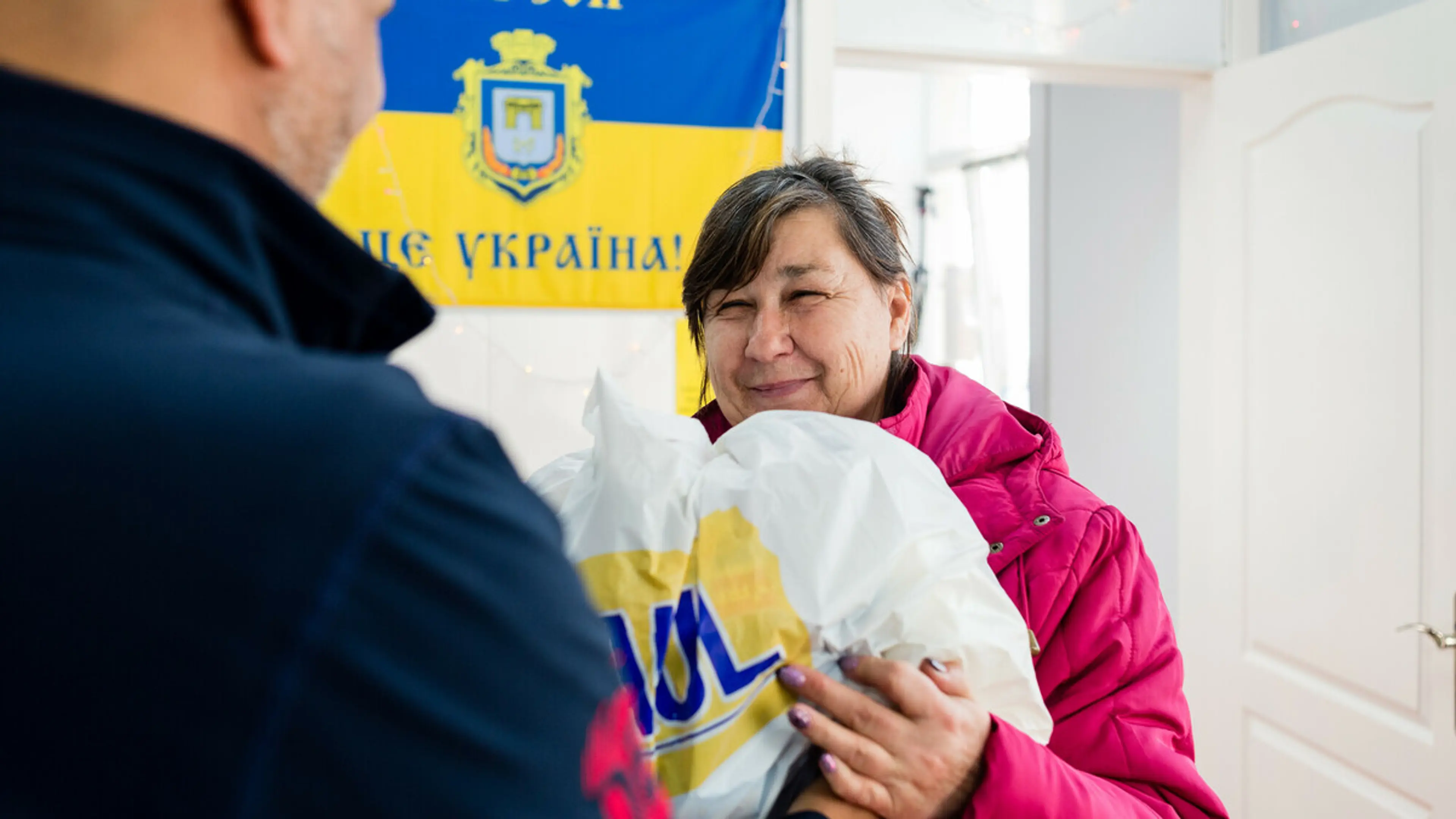 Ivanna DePaul Ukraine food distribution 
